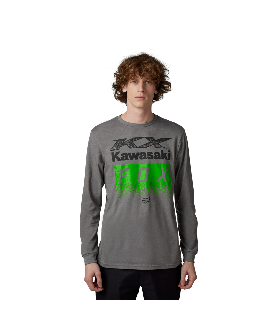 Camiseta Fox Fox X Kawi Ls Prem  [Htr Graph]